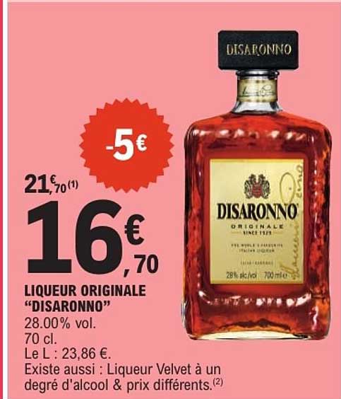 LIQUEUR ORIGINALE “DISARONNO”