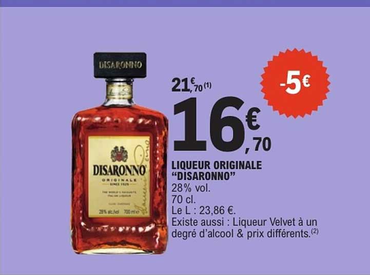 LIQUEUR ORIGINALE “DISARONNO”