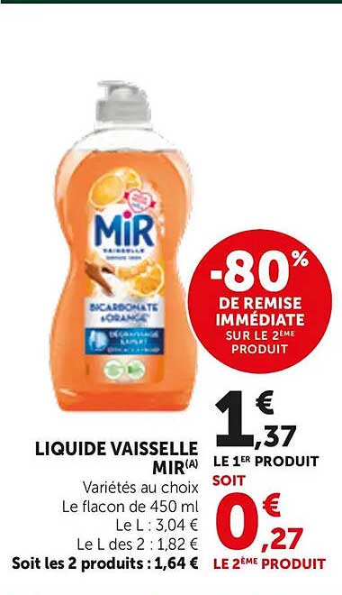LIQUIDE VAISSELLE MIR(A)