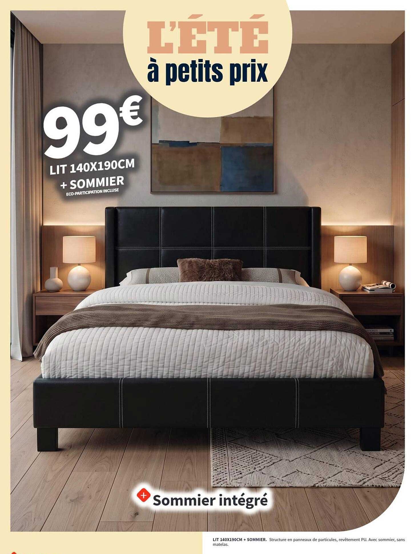 LIT 140X190CM + SOMMIER