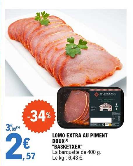 LOMO EXTRA AU PIMENT DOUX(4) "BASKETXEA"