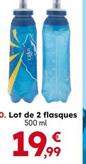 Lot de 2 flasques 500 ml
