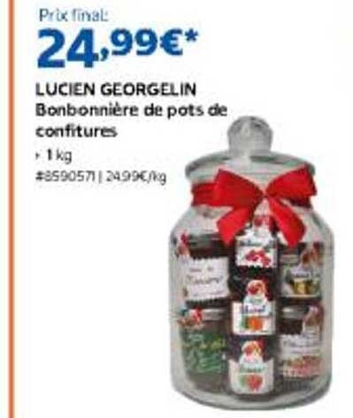LUCIEN GEORGEILN Bonbonnière de pots de confitures