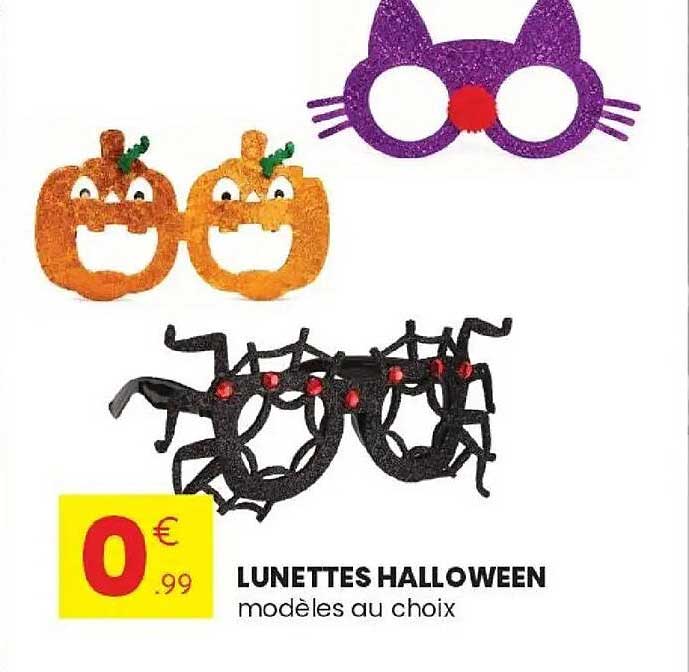 LUNETTES HALLOWEEN modèles au choix