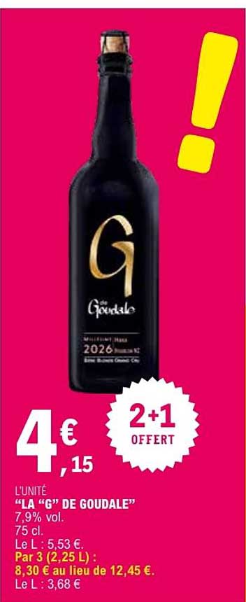 L'UNITE “LA “G” DE GOUDALe”