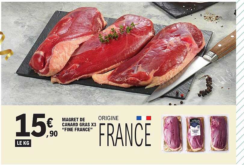MAGRET DE CANARD GRAS X3 “FINE FRANCE” ORIGINE FRANCE
