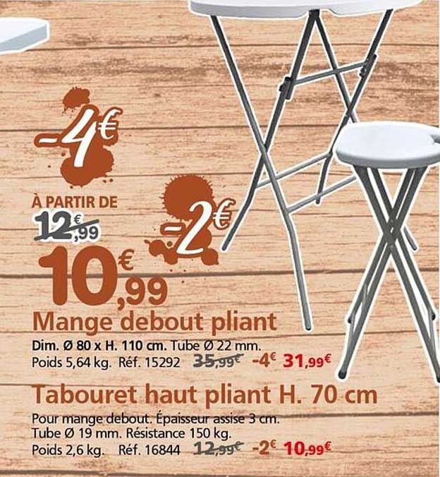 Mange debout pliant