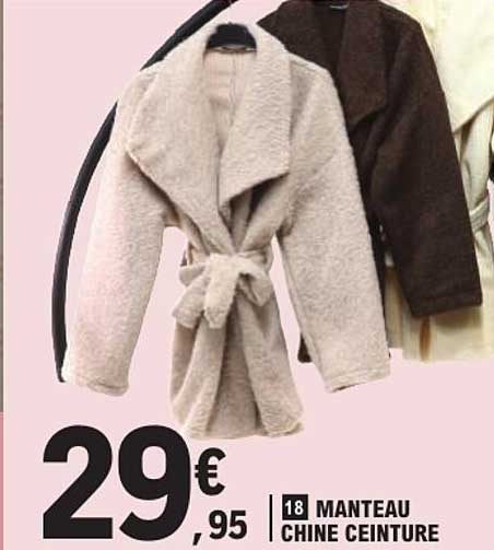 MANTEAU CHINE CEINTURE