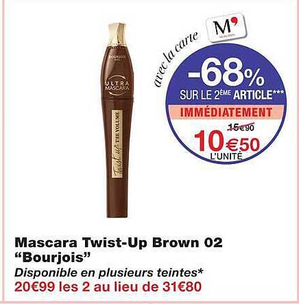 Mascara Twist-Up Brown 02 “Bourjois”