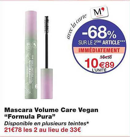 Mascara Volume Care Vegan “Formula Pura”