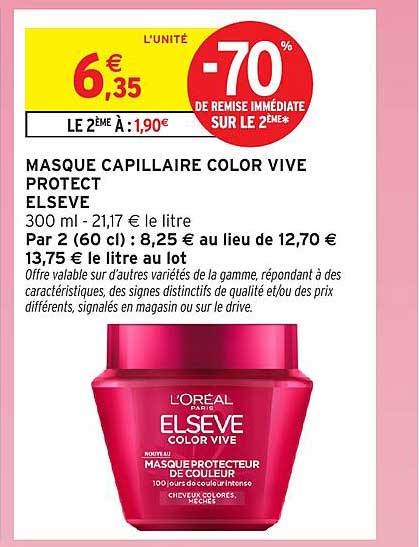 MASQUE CAPILLAIRE COLOR VIVE PROTECT ELSEVE