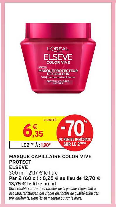 MASQUE CAPILLAIRE COLOR VIVE PROTECT ELSEVE
