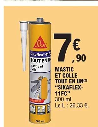 MASTIC ET COLLE TOUT EN UN “SIKAFLEX-11FC” 300 ml.