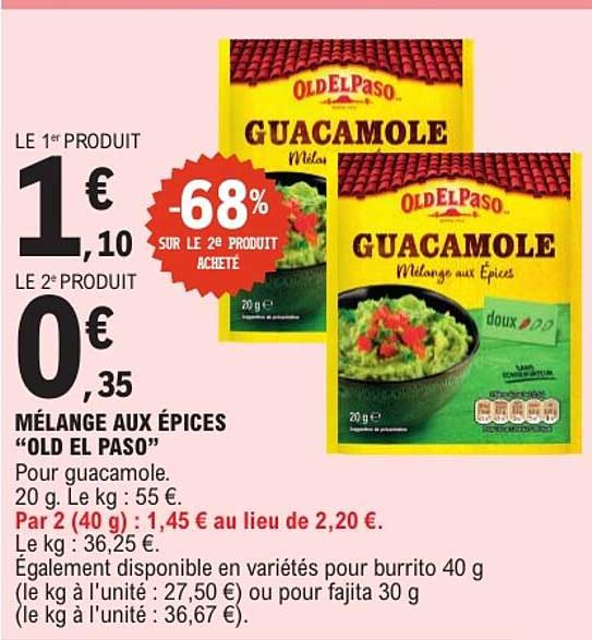 MÉLANGE AUX ÉPICES “OLD EL PASO”