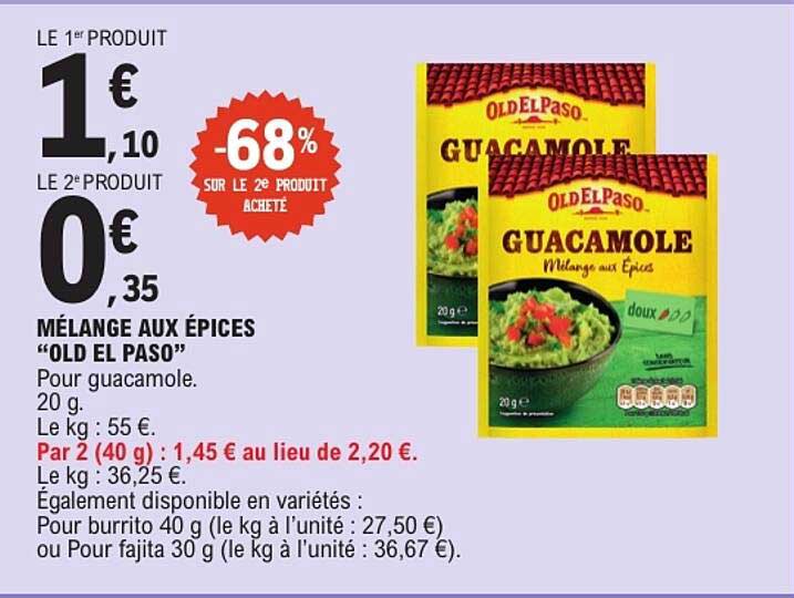 MÉLANGE AUX ÉPICES “OLD EL PASO”