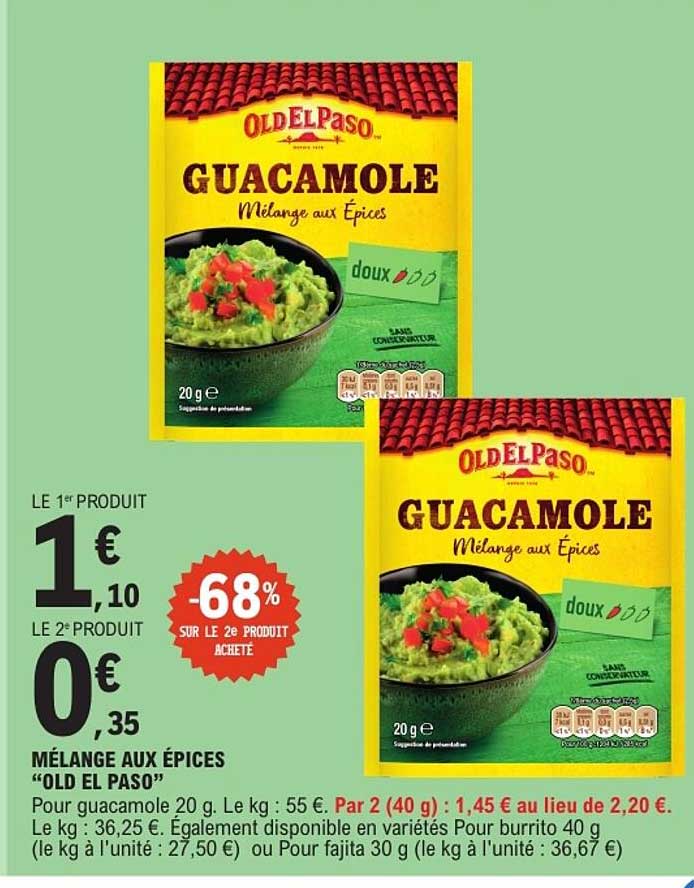MÉLANGE AUX ÉPICES “OLD EL PASO”