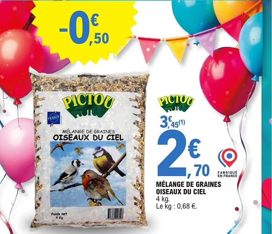 MÉLANGE DE GRAINES OISEAUX DU CIEL