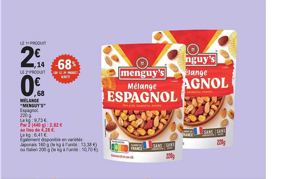 MÉLANGE “MENGUY’S” Espagnol. 220 g