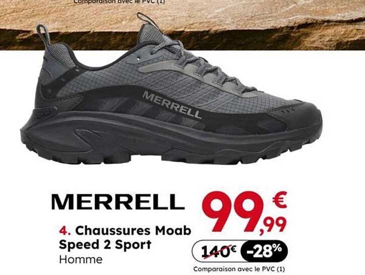 MERRELL 4. Chaussures Moab Speed 2 Sport Homme