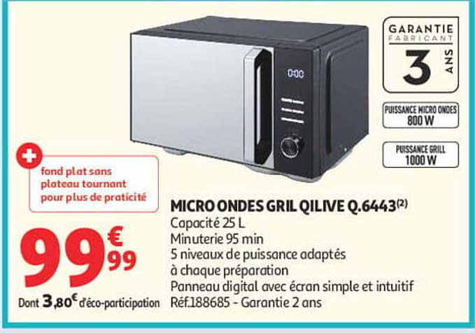 MICRO ONDES GRIL QILIVE Q.6443