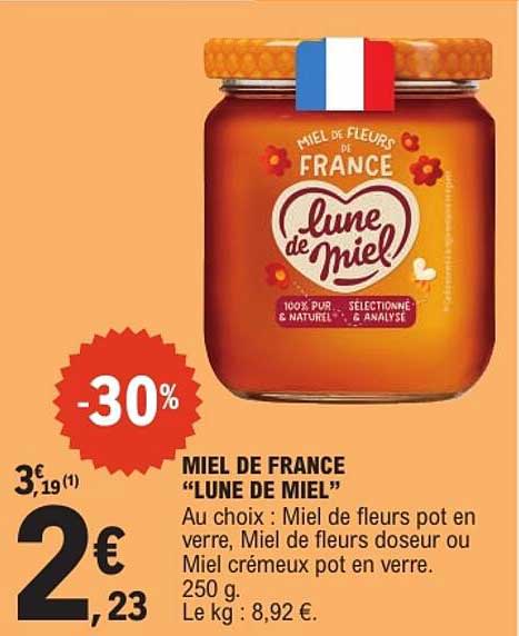 MIEL DE FRANCE "LUNE DE MIEL"