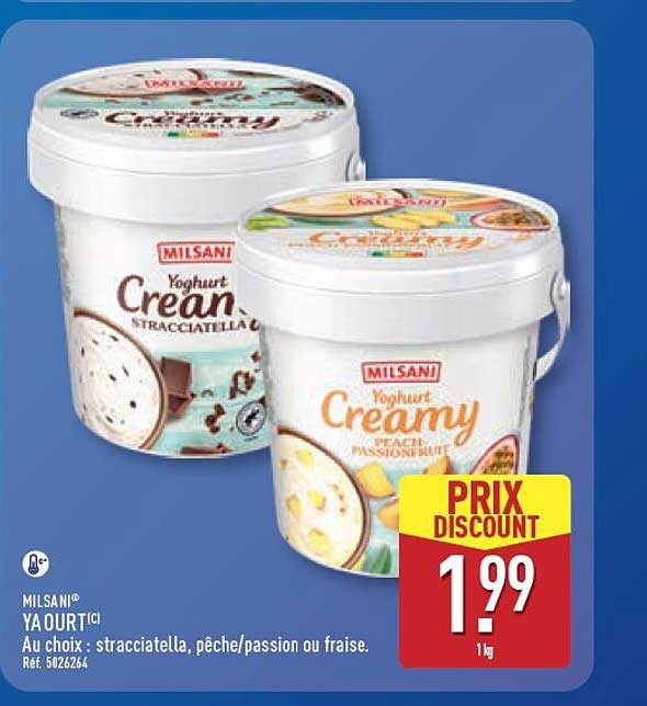 MILSANI® YAOURT[ic] Au choix : stracciatella, pêche/passion ou fraise.