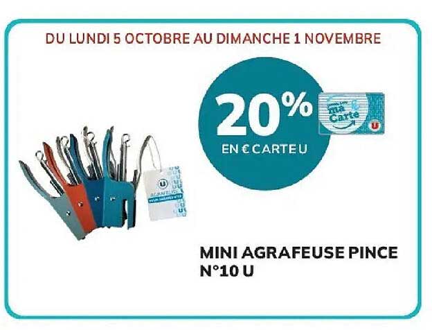 MINI AGRAFEUSE PINCE N°10 U
