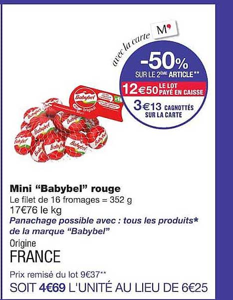 Mini "Babybel" rouge