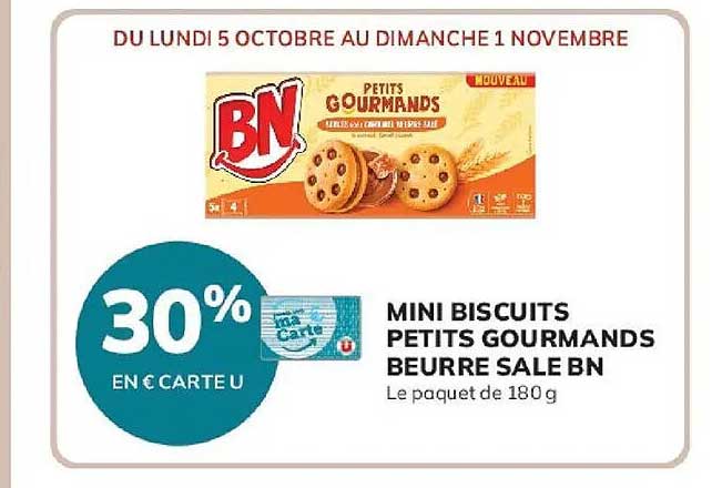 MINI BISCUITS PETITS GOURMANDS BEURRE SALE BN