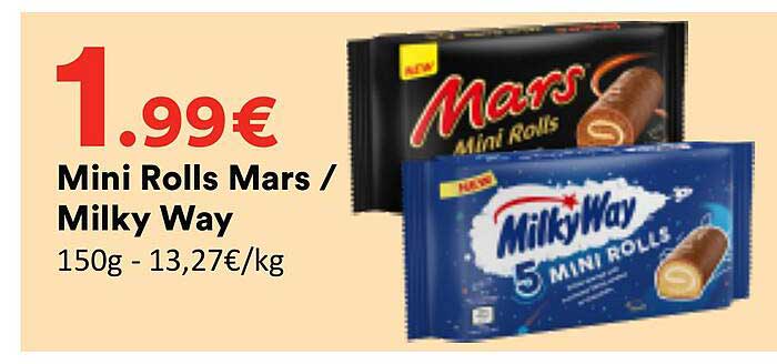 Mini Rolls Mars / Milky Way