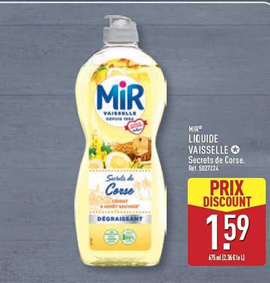 MIR LIQUIDE VAISSELLE Secrets de Corse.
