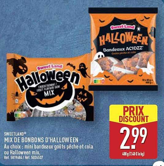 MIX DE BONBONS D'HALLOWEEN