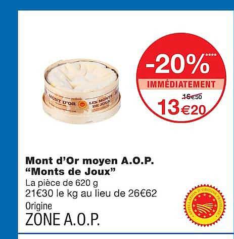 Mont d’Or moyen A.O.P. “Monts de Joux”