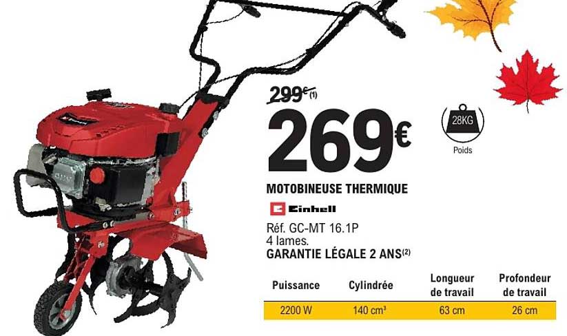MOTOBINEUSE THERMIQUE Einhell