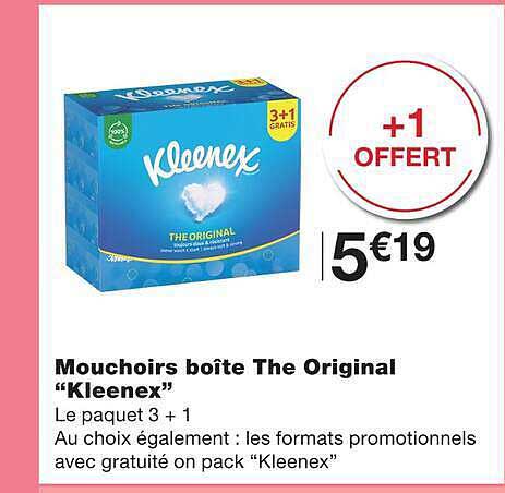 Mouchoirs boîte The Original “Kleenex”