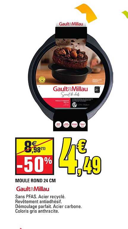 MOULE ROND 24 CM Gault&Millau
