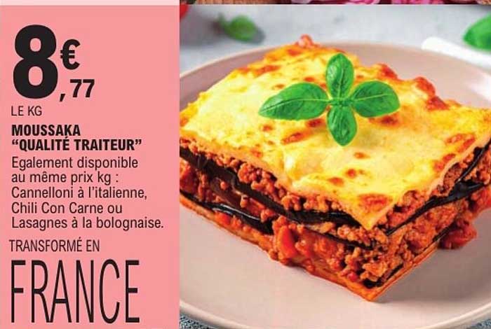 MOUSSAKA “QUALITÉ TRAITEUR”