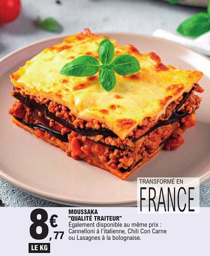 MOUSSAKA "QUALITÉ TRAITEUR"