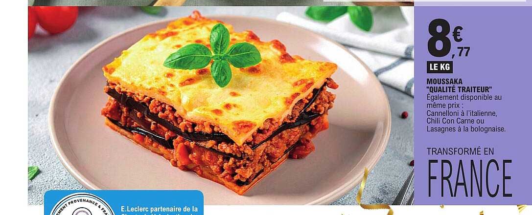 MOUSSAKA "QUALITÉ TRAITEUR"