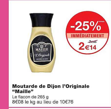 Moutarde de Dijon l'Originale "Maille"