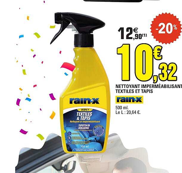 NETTOYANT IMPERMÉABILISANT TEXTILES ET TAPIS