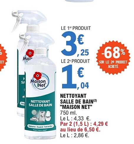 NETTOYANT SALLE DE BAIN “MAISON NET”