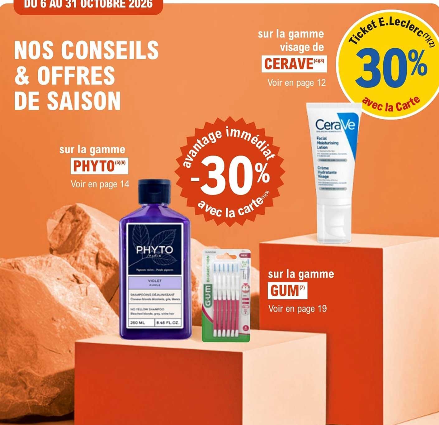 NOS CONSEILS & OFFRES DE SAISON