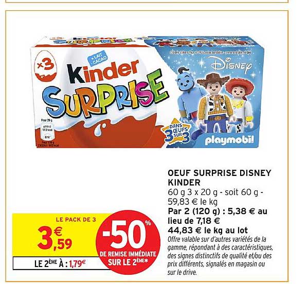 OEUF SURPRISE DISNEY KINDER
