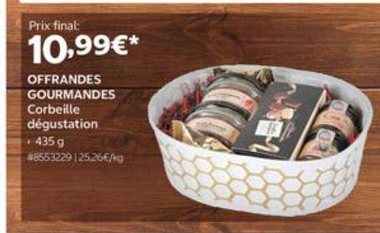 OFFRANDES GOURMANDES Corbeille dégustation 435 g