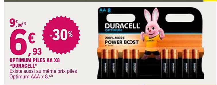 OPTIMUM PILES AA X8 “DURACELL”