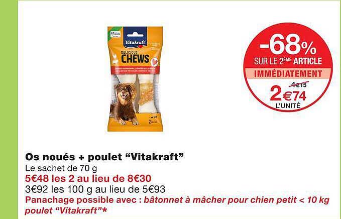 Os noués + poulet “Vitakraft”