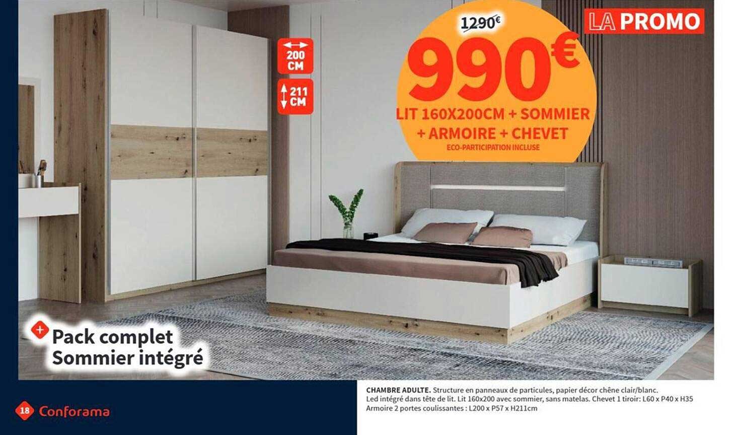 Pack complet Sommier intégré