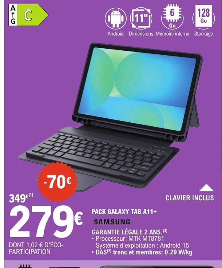 PACK GALAXY TAB A11+ SAMSUNG