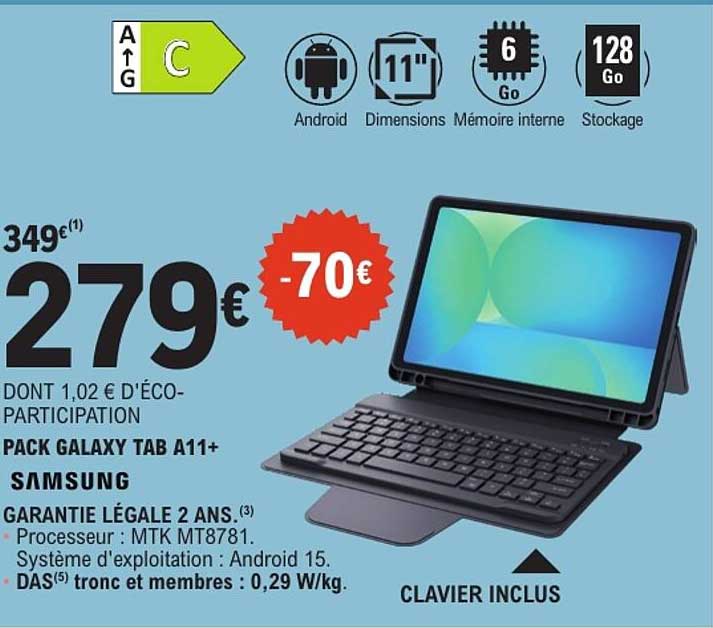 PACK GALAXY TAB A11+ SAMSUNG